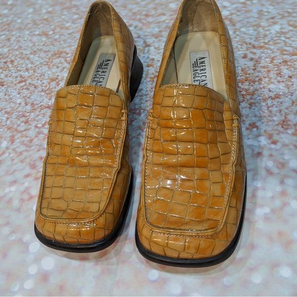 Vintage 90's* American Eagle Faux Alligator Loafer - Picture 2 of 8